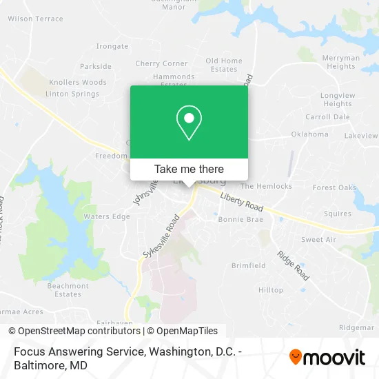 Focus Answering Service map