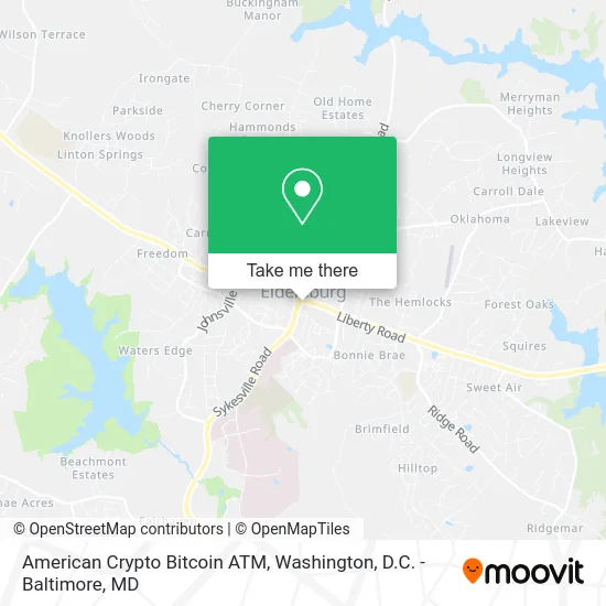 American Crypto Bitcoin ATM map