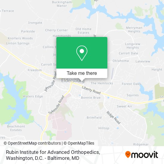 Rubin Institute for Advanced Orthopedics map