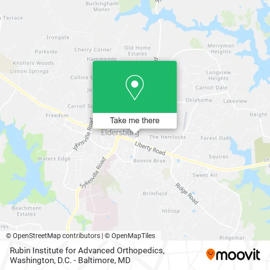 Rubin Institute for Advanced Orthopedics map