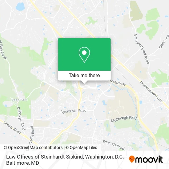 Mapa de Law Offices of Steinhardt Siskind