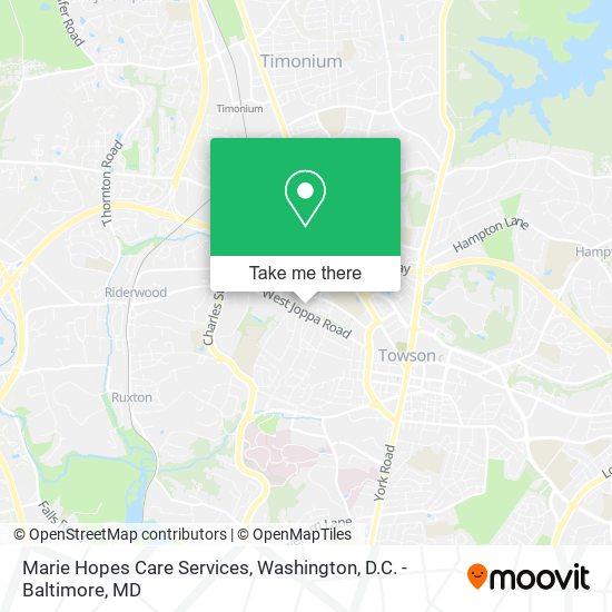 Marie Hopes Care Services map