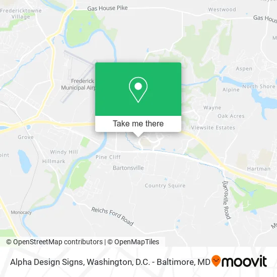 Alpha Design Signs map