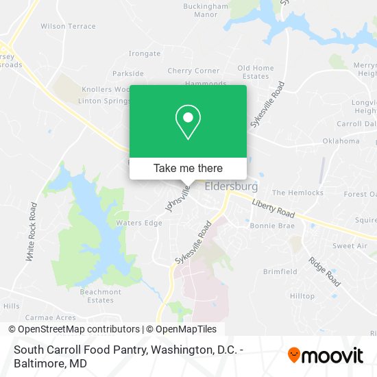 Mapa de South Carroll Food Pantry