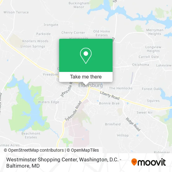 Mapa de Westminster Shopping Center