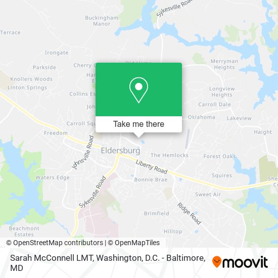 Sarah McConnell LMT map