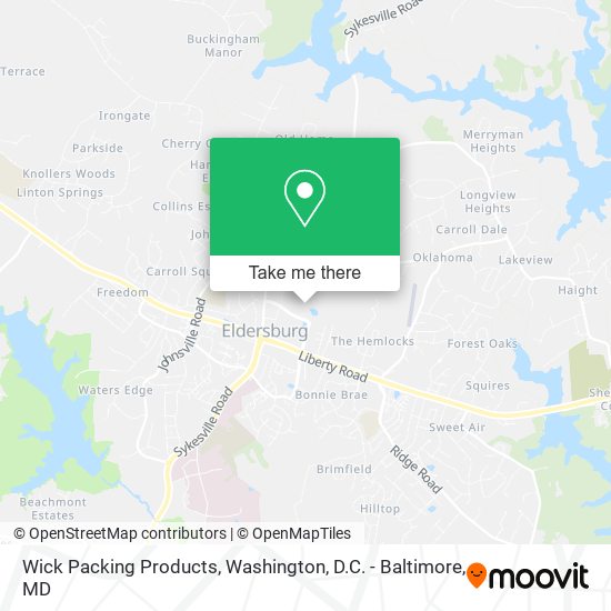 Mapa de Wick Packing Products