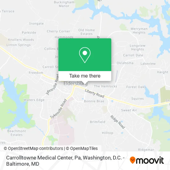 Carrolltowne Medical Center, Pa map