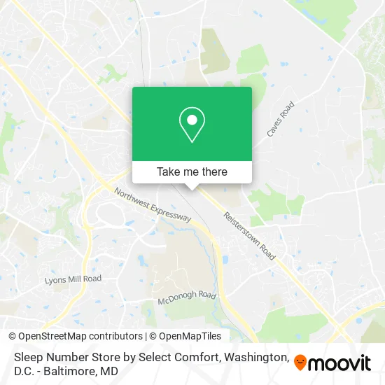 Sleep Number Store by Select Comfort map