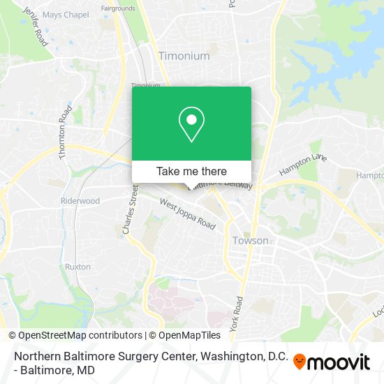 Northern Baltimore Surgery Center map