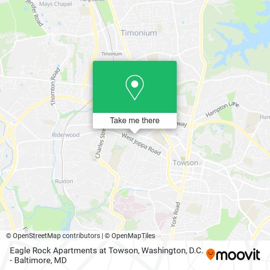 Eagle Rock Apartments at Towson map