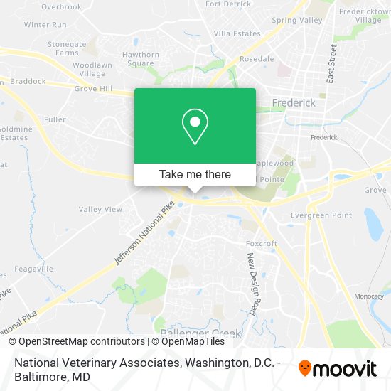 Mapa de National Veterinary Associates