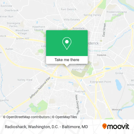 Radioshack map