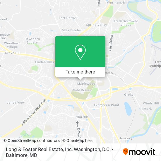 Mapa de Long & Foster Real Estate, Inc