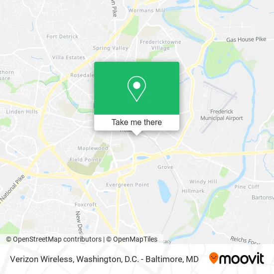 Mapa de Verizon Wireless