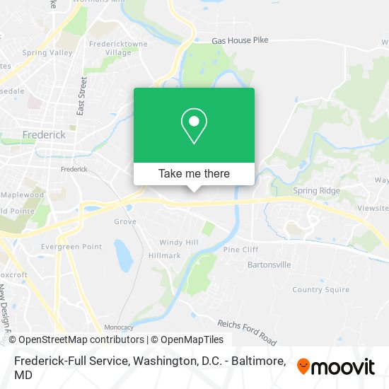 Mapa de Frederick-Full Service