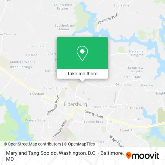 Maryland Tang Soo do map