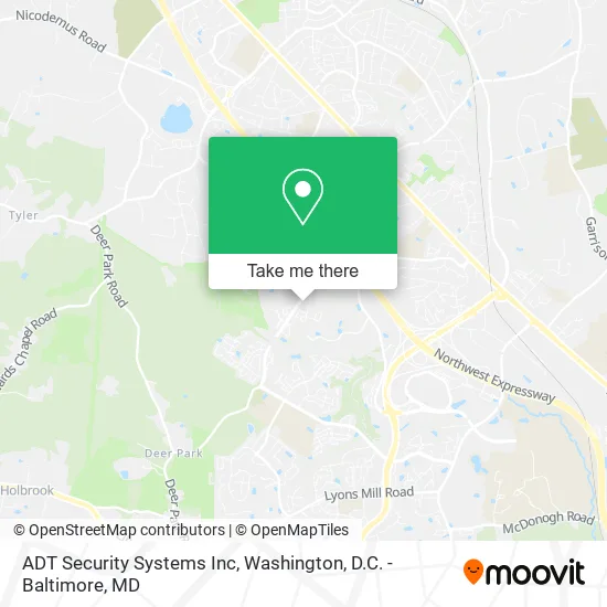 ADT Security Systems Inc map