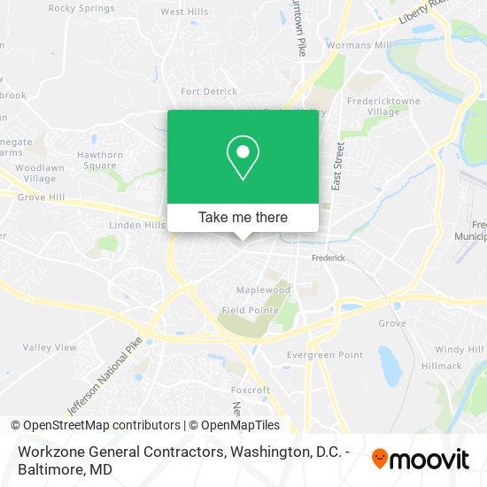 Workzone General Contractors map