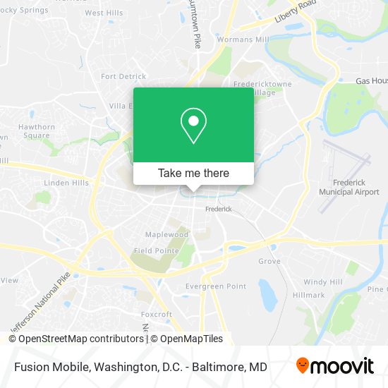 Mapa de Fusion Mobile