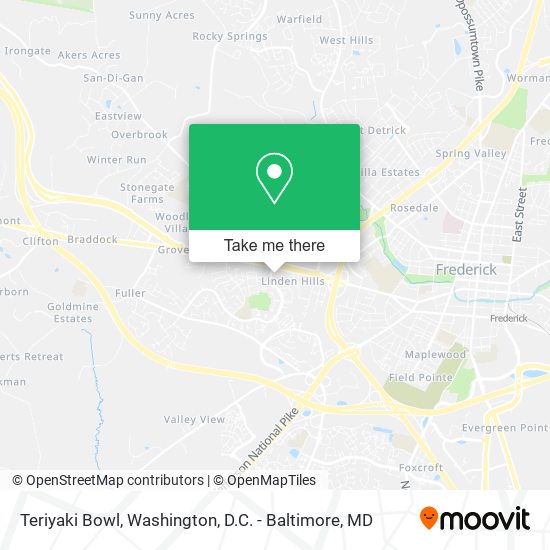 Mapa de Teriyaki Bowl
