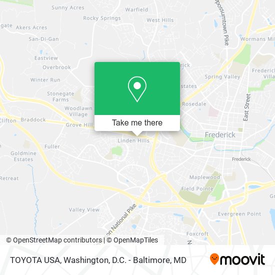 Mapa de TOYOTA USA