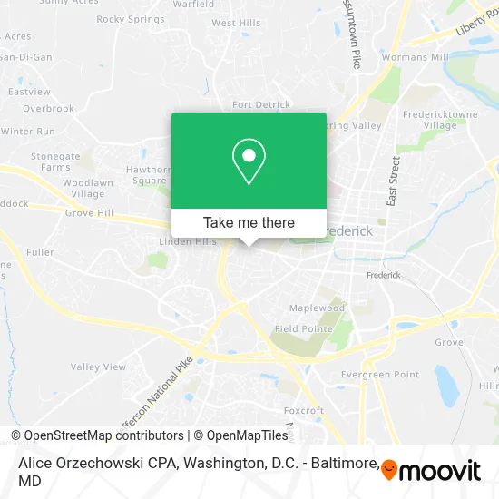 Alice Orzechowski CPA map