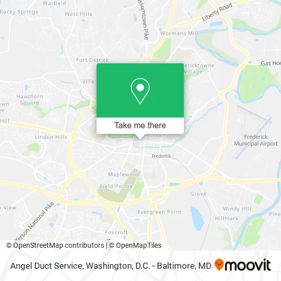 Angel Duct Service map