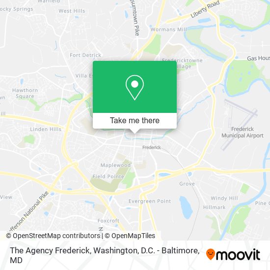 The Agency Frederick map