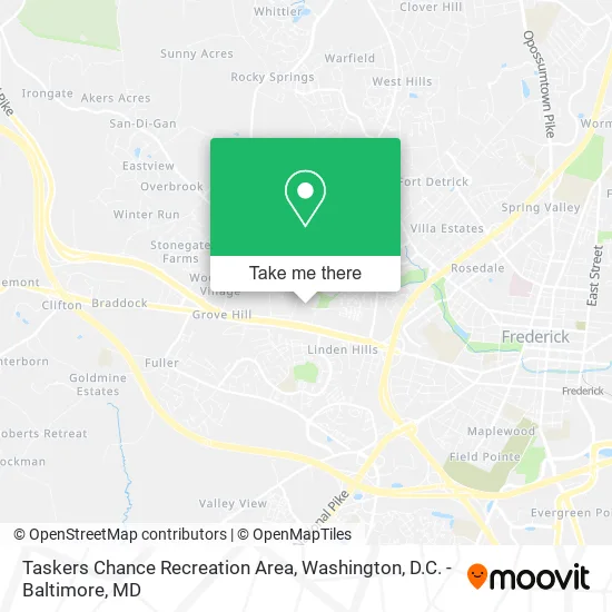 Mapa de Taskers Chance Recreation Area