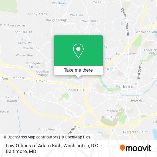 Law Offices of Adam Kish map