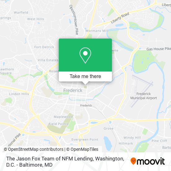 The Jason Fox Team of NFM Lending map