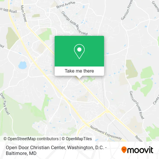 Open Door Christian Center map