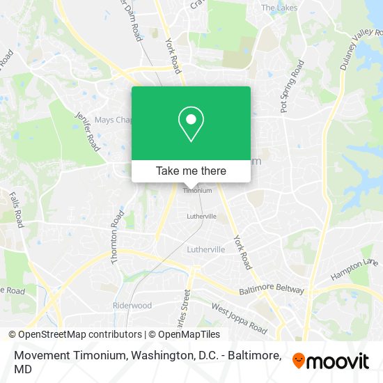 Mapa de Movement Timonium