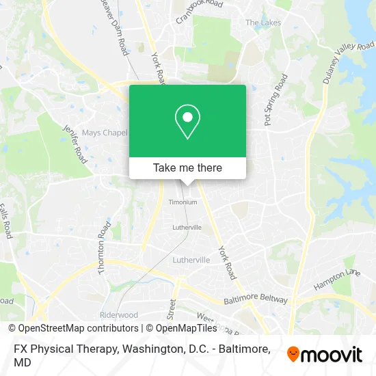 FX Physical Therapy map