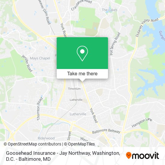 Goosehead Insurance - Jay Northway map