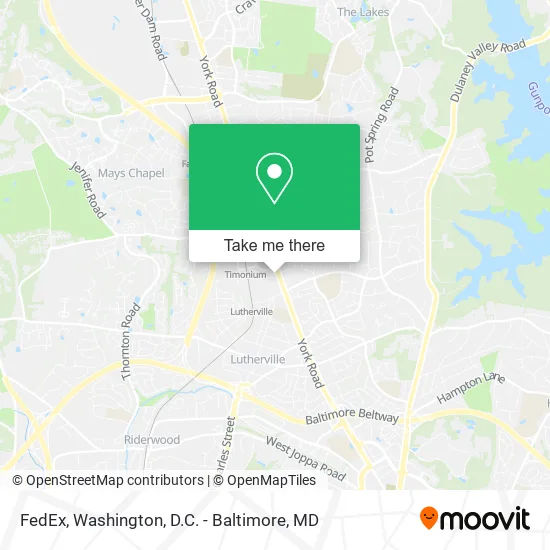 FedEx map
