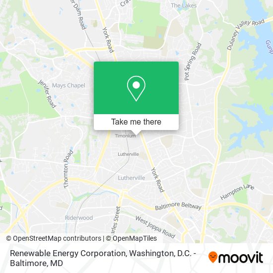 Mapa de Renewable Energy Corporation