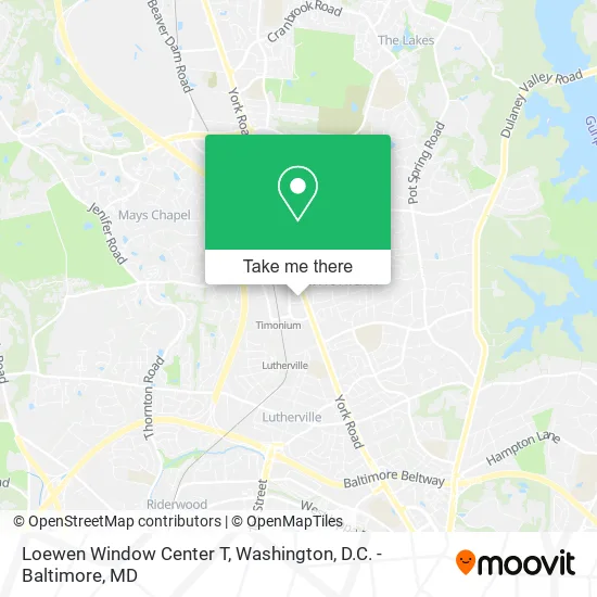 Loewen Window Center T map
