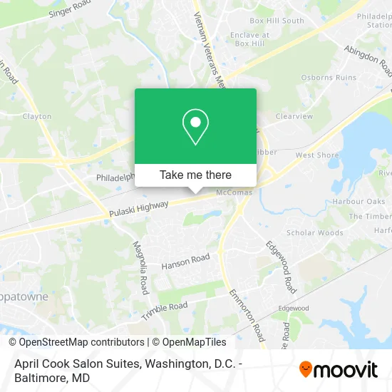 April Cook Salon Suites map