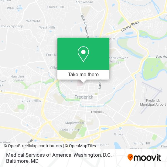 Mapa de Medical Services of America