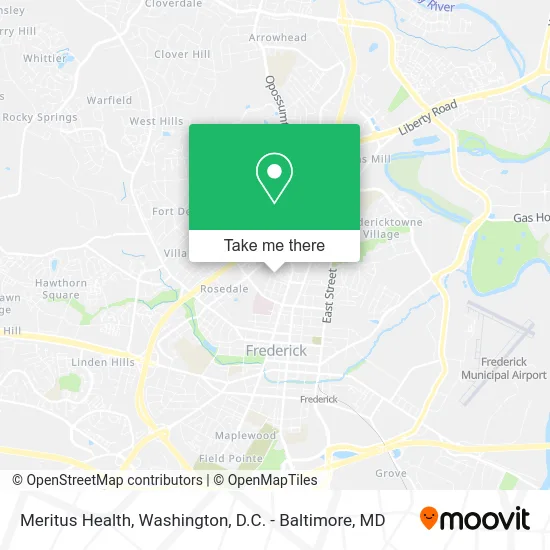 Meritus Health map