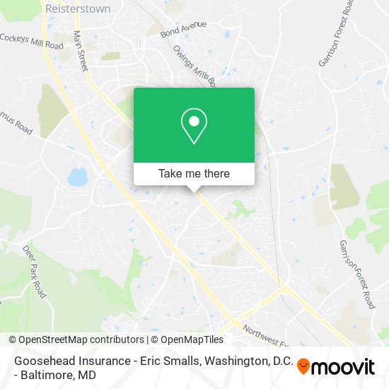 Goosehead Insurance - Eric Smalls map