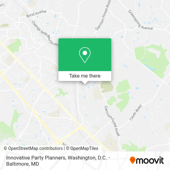 Innovative Party Planners map