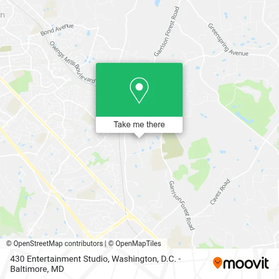 430 Entertainment Studio map