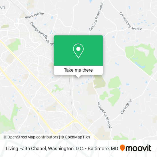 Living Faith Chapel map