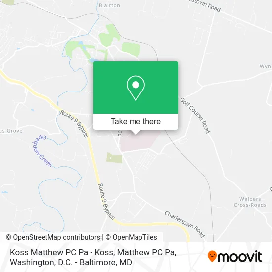 Koss Matthew PC Pa - Koss, Matthew PC Pa map