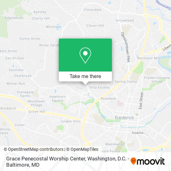 Mapa de Grace Penecostal Worship Center