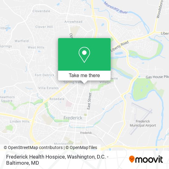 Mapa de Frederick Health Hospice