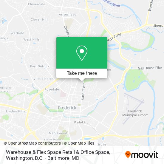 Warehouse & Flex Space Retail & Office Space map